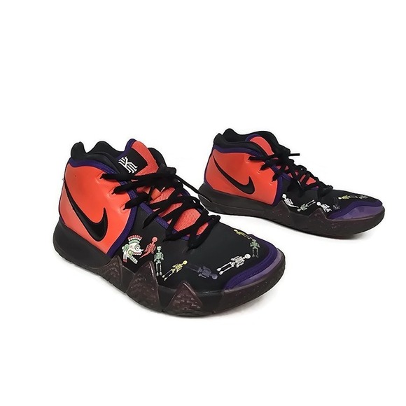 Nike Kyrie 4 Dotd Tv Pe1 Kyrie Black Day of the dead CI0278 800 Men's US‎ 8